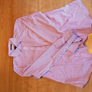 Lands End Women's No Iron Pinpoint Oxford Size 8.